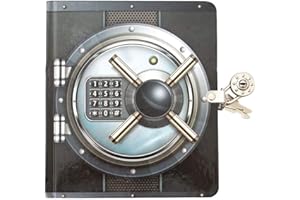 Playhouse Vault Door Lock & Key Lined Page Diary for Kids