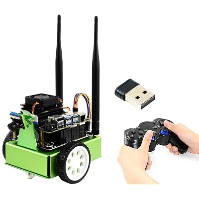JetBot AI Kit Accessories – Carte Expansion TB6612FNG, Caméra 8MP 160°, écran OLED, Sans Jetson Nano