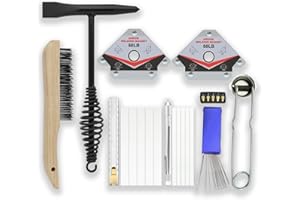GUTI-MORE Gutimore Welding accessories kit,19pc,10.5 Inch Chipping Hammer,10" Wire Brush, torch striker,Torch Tip Cleaner,50lb Welding Magnet,Soapstone Holder and Refills