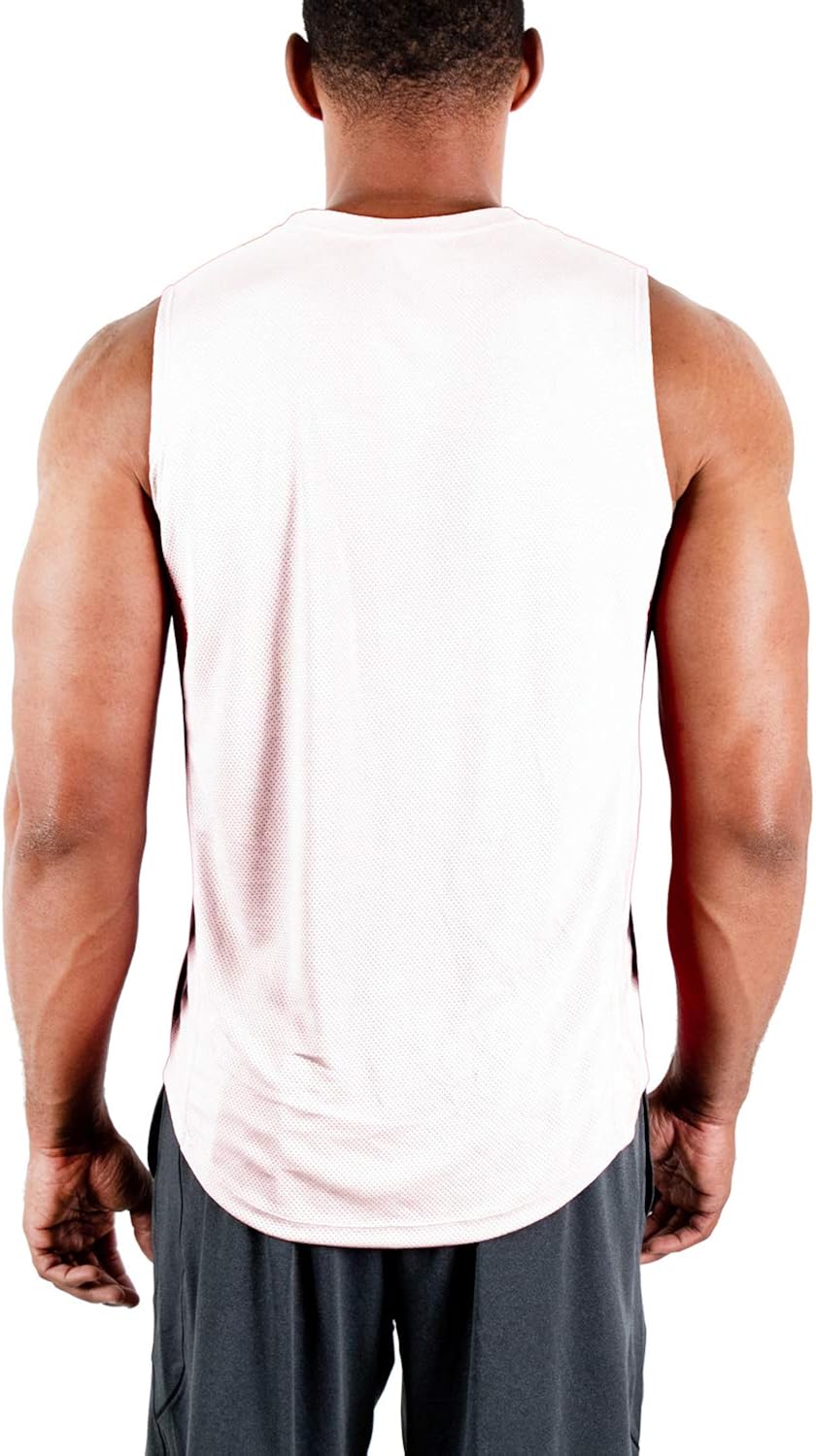 DEVOPS 3 Pack Men's Muscle Shirts Sleeveless Dri Fit Gym Workout Tank Top: Clothing