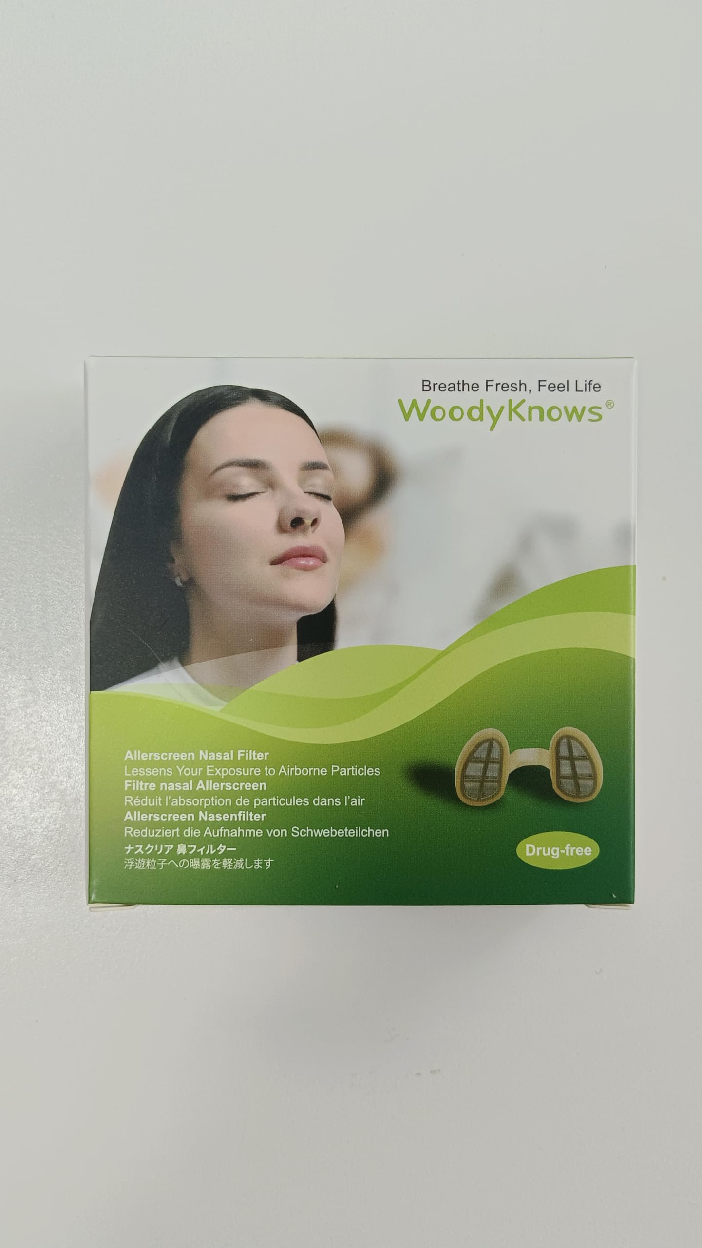 WoodyKnows Allerscreen Nasal Filters, Model 2024, Seasonal and dust Allergies aid (Trial S/M/L/XL)