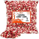 Caramel Apple Candy Corn Candies, Pack of Halloween Candy, Bulk, 1 lb | Trick or Treat, Halloween Party, Thanksgiving Dessert Buffets, Mini Candy Corn Everyday Snacking During the Fall Season