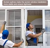 sourcing map PVC Screen Spline 0.12" 32.8ft Round Window Door Screen Repair view 5