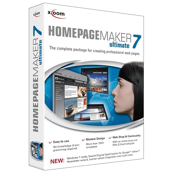 X Oom Homepage Maker 7 Ultimate Amazon Co Uk Software