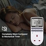 Awootsv Digital Timer Plug Socket LCD Display 24 Hour Weekly Indoor Auto Switch view 6