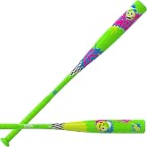 Rawlings Glow Mojis USA Baseball Bat | -10 | 1 Pc. Aluminum | Glows in the dark, durable alloy construction, comfortable flex grip, concave end cap
