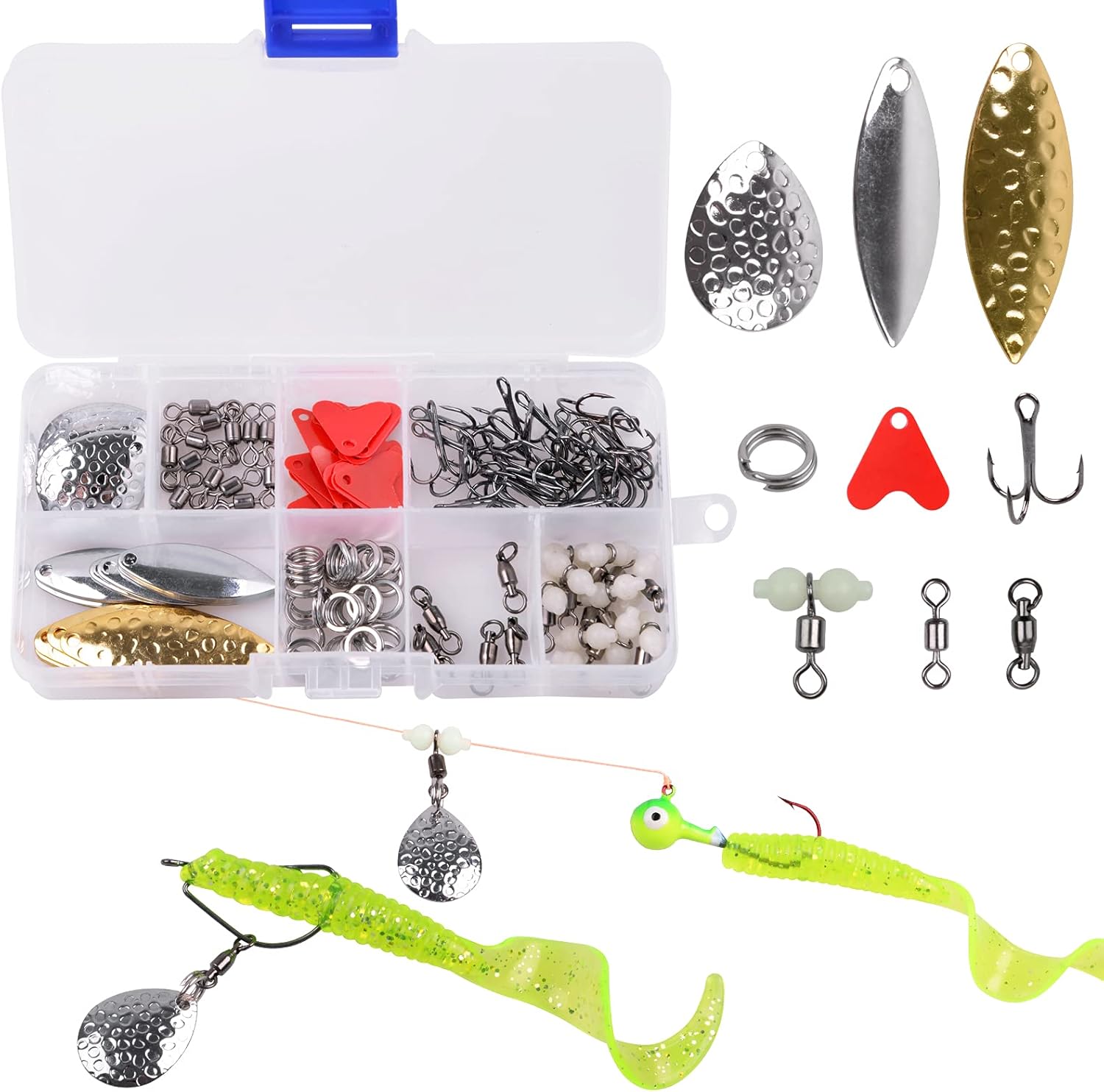 Diy Fishing Lures With Beads Wt 9pcs Set Artificial Outdoor Fishing