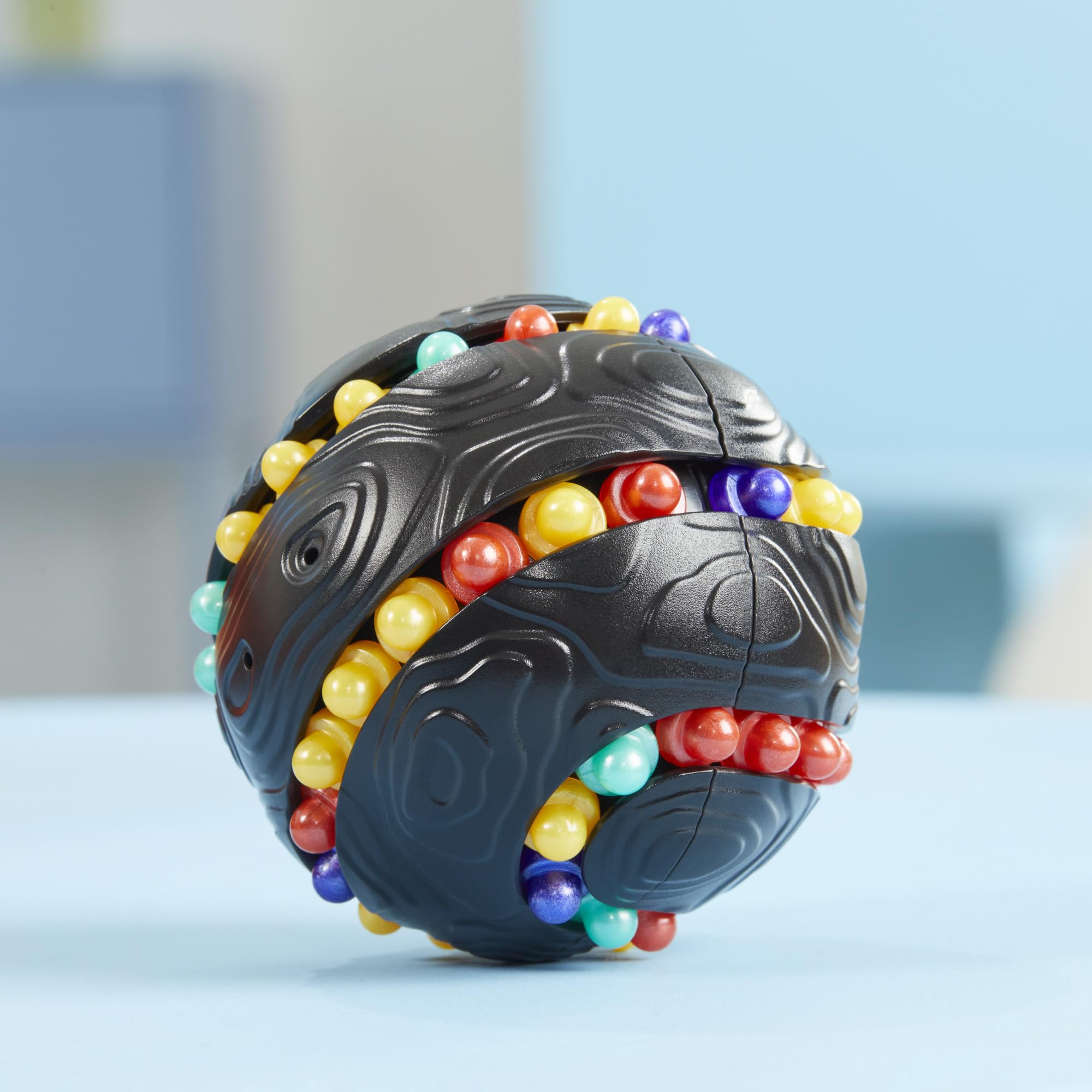 Hasbro Gaming Atomix Game for Kids, Teens, and Adults, Brainteaser Puzzle Sphere Ball and Fidget Toy, 1 Player, Portable Summer Travel Activities, Ages 7+
