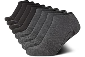 AND1 Boys Low Cut Socks -8 Pack Breathable Moisture-Wicking Cushioned Athletic No Show Socks for Boys