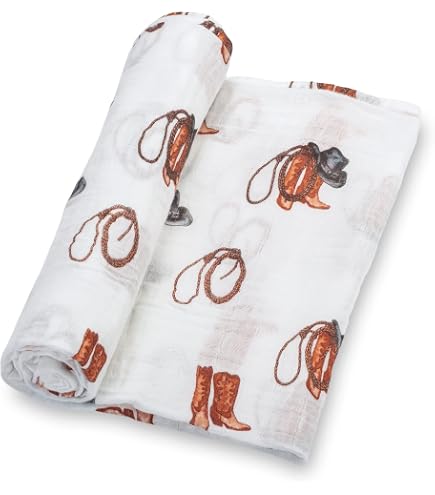 Sweet Jojo Designs Wild West Cow Swaddle Blanket - Soft Minky Baby Blanket For Newborns, Car Seat & Stroller, Brown/Cream - View #5