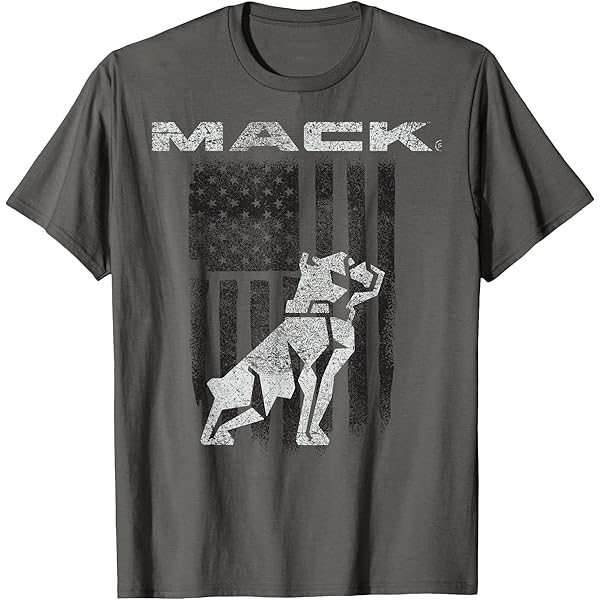 Amazon.com: Mack Trucks Retro Mack Logo Distressed T-Shirt