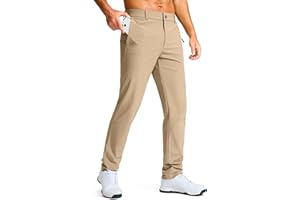 G GRADUAL Men's Golf Pants - 30"/32"/34" Slim Fit Stretch Lightweight Dress Pants for Men with Zipper Pockets Casual Work