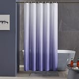 Furlinic Shower Curtain 72x72 inch Polyester Mould Proof Waterproof with 12