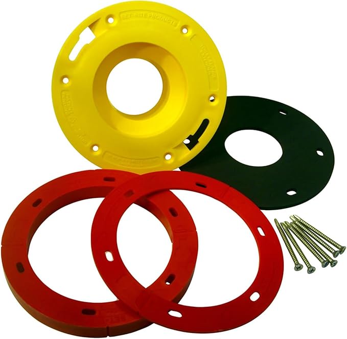 OATEY 43402 SetRite Toilet Flange Extension Kit, 3/4" 7/8", Red