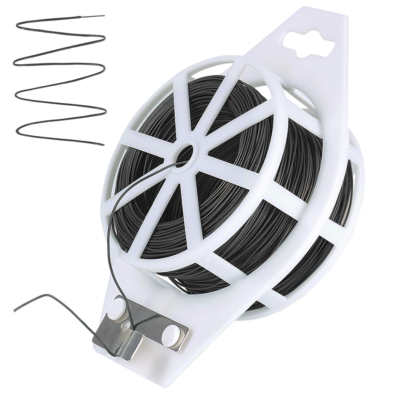 Black Floral Wire with Cutter, 100M 22 Gauge Florist Wire Wreath Making Supplies, Floral Cord for Wreaths Garland, Floristry Arrangement, Flower Bouquets and Crafts