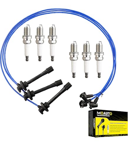 3 Ignition Coil & Wireset & 6 NGK Platinum Spark Plug Fit 03-06 Kia Sorento 3.5L