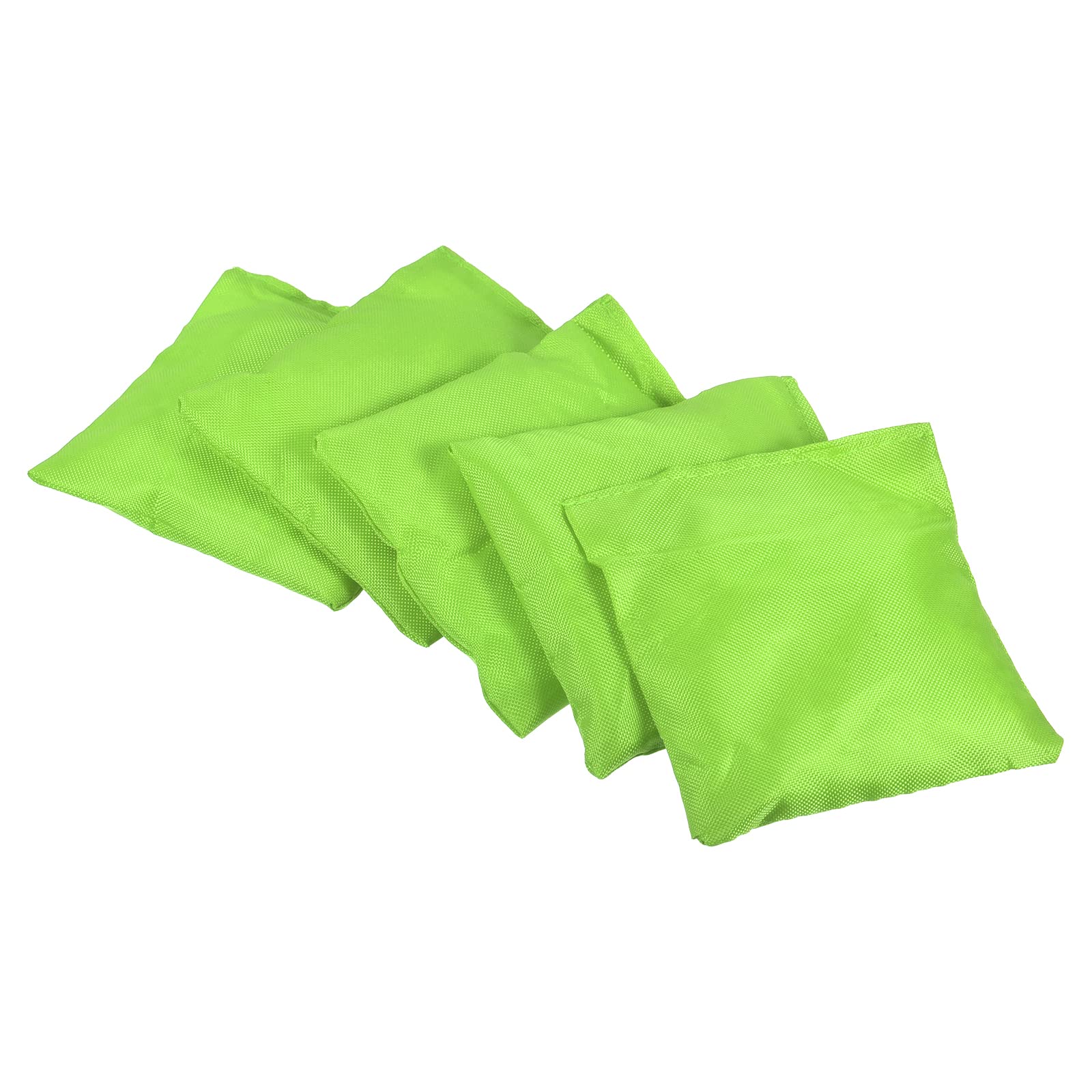PATIKIL Cornhole Bean Bags, 5 Pack Canvas Sandbag for Carnival Outdoor Yard Party Hand Tossing Game, Green