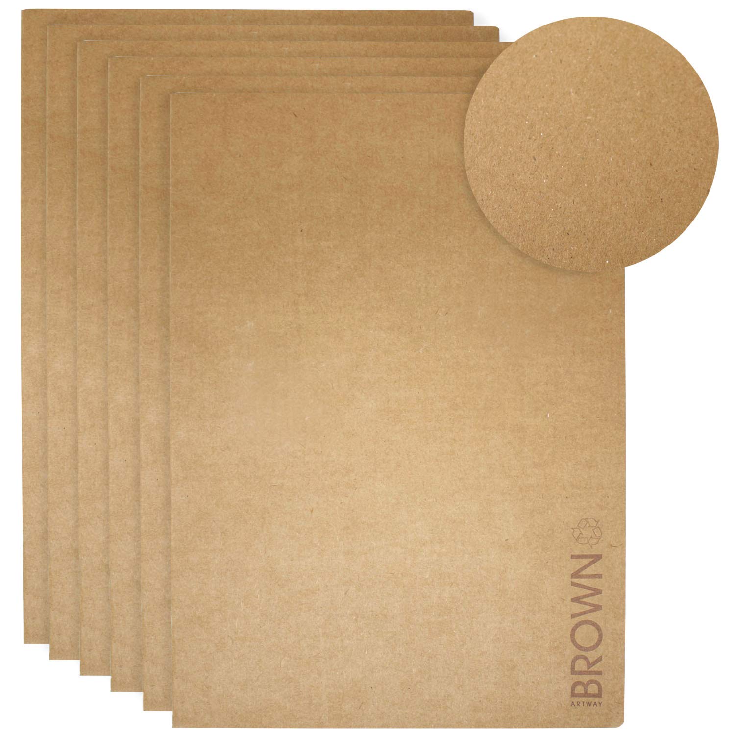 Artway Softback Sketch Book - Brown Kraft Paper - A3 - Pack of 6 — image 1