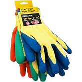 Nozzy Gardening Gloves for Men Women - 3 Pairs - Lightweight Thorn Proof, Good Grip DIY & construction Multi-Purpose