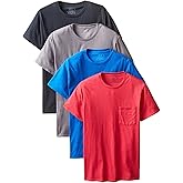 Fruit of the Loom Men's Crew Neck Pocket T-Shirt 4-Pack