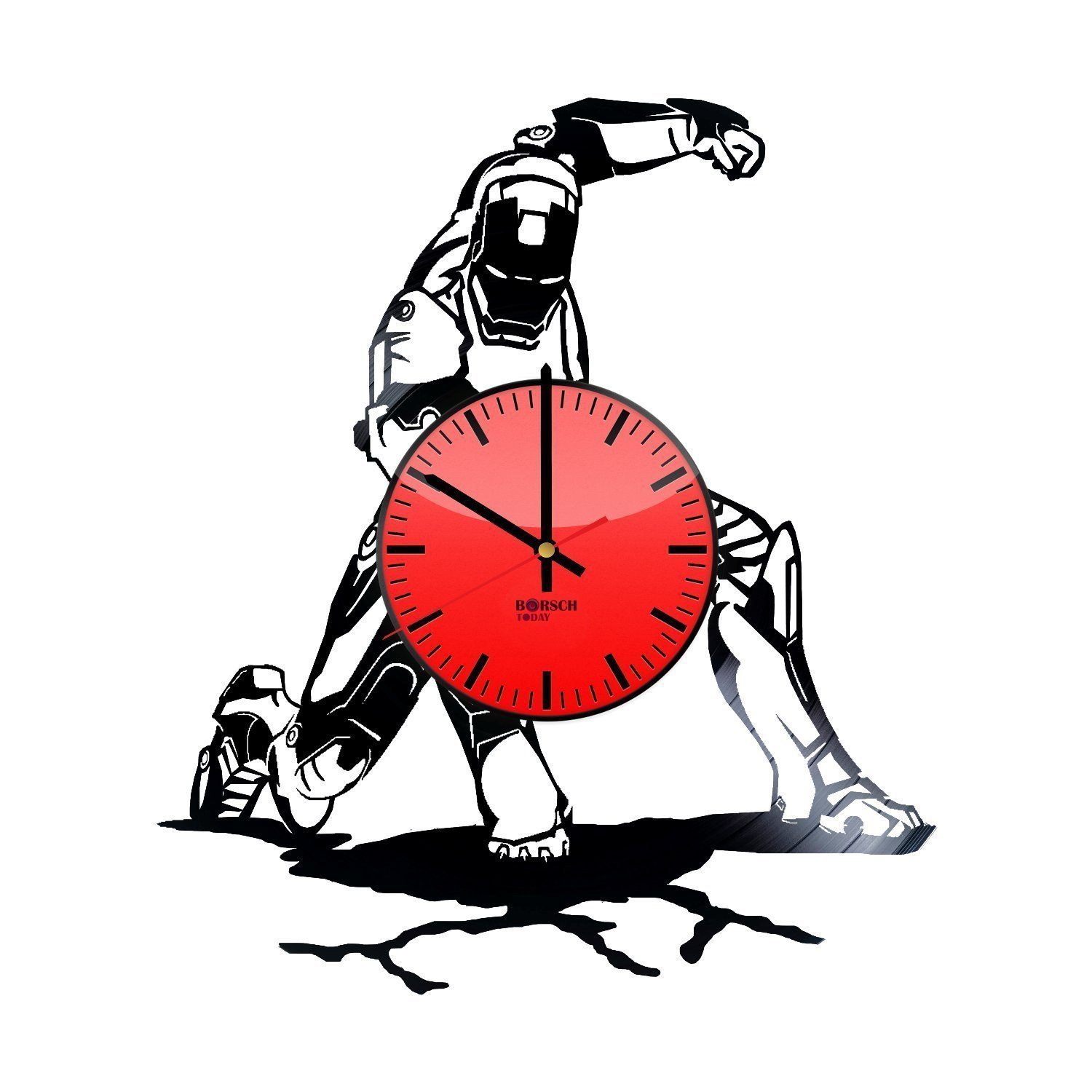 Amazon Com Iron Man Handmade Vinyl Record Wall Clock Get