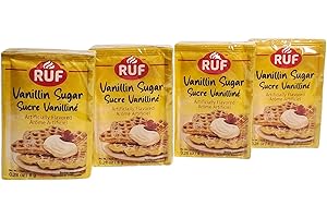 Vanillin Sugar / Sucre Vaniline / Vanillinzucker - 4 x 10x8g by Ruf