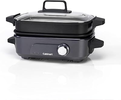 Cuisinart Cook In 5 in 1 Multi Cooker Grill Sear Steam Simmer Slow Grey