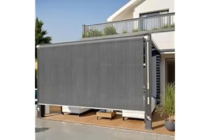 Cordless Outdoor Roller Shades Exterior Patio Shades Roll Up Blinds for Porch Gazebo Pergola Backyard,Outdoor Blinds，48" W x 