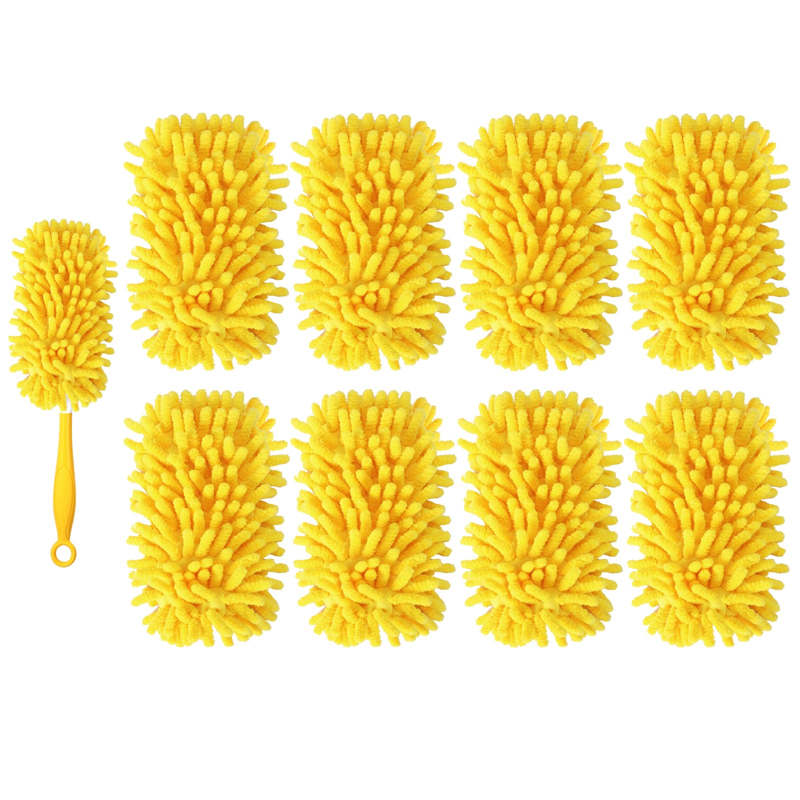 Photo 1 of ***MISSING PARTS***
Yicotira 8 Pack Reusable Duster Refill Compatible with Swiffer Hand Duster - 360 Heavy Duty Dusters Refills - Microfiber Ceiling Fan Duster for Swiffer Dusters Extended Handle (Handle is Not Included)