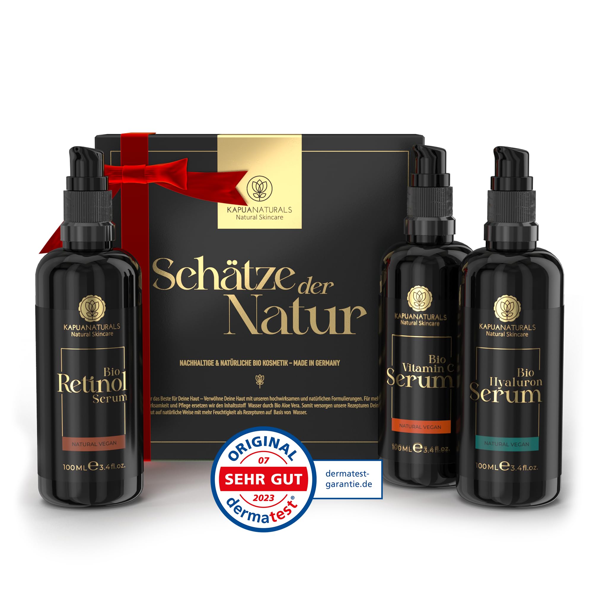 ORGANIC Facial Care Gift Set • 3x100 ml • womens gift sets • Hyaluronic Acid&Retinol&Vitamin C Serum • gift sets for women • gift sets for her • beauty gift sets for women • Valentine, Christmas