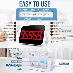 KMMKGG LED Timer （1.5" Number） with Voice