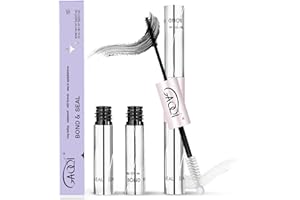 GAQQI Lash Cluster Glue, Lash Bond and Seal Waterproof, Bond & Seal Eyelash Glue for Clusters, Eyelash Adhesive Black Long-Lasting 72H, Latex-Free（5ml+5ml）