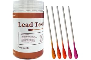 AssuTest Lead Test Kit (30 Immediate Result Swabs) Results in Just 30 Seconds. at Home Lead Test Kit，Use for Various Surfaces - Paint, Crockery, Toys, Jewellery, Metals, Ceramics, Woodwork