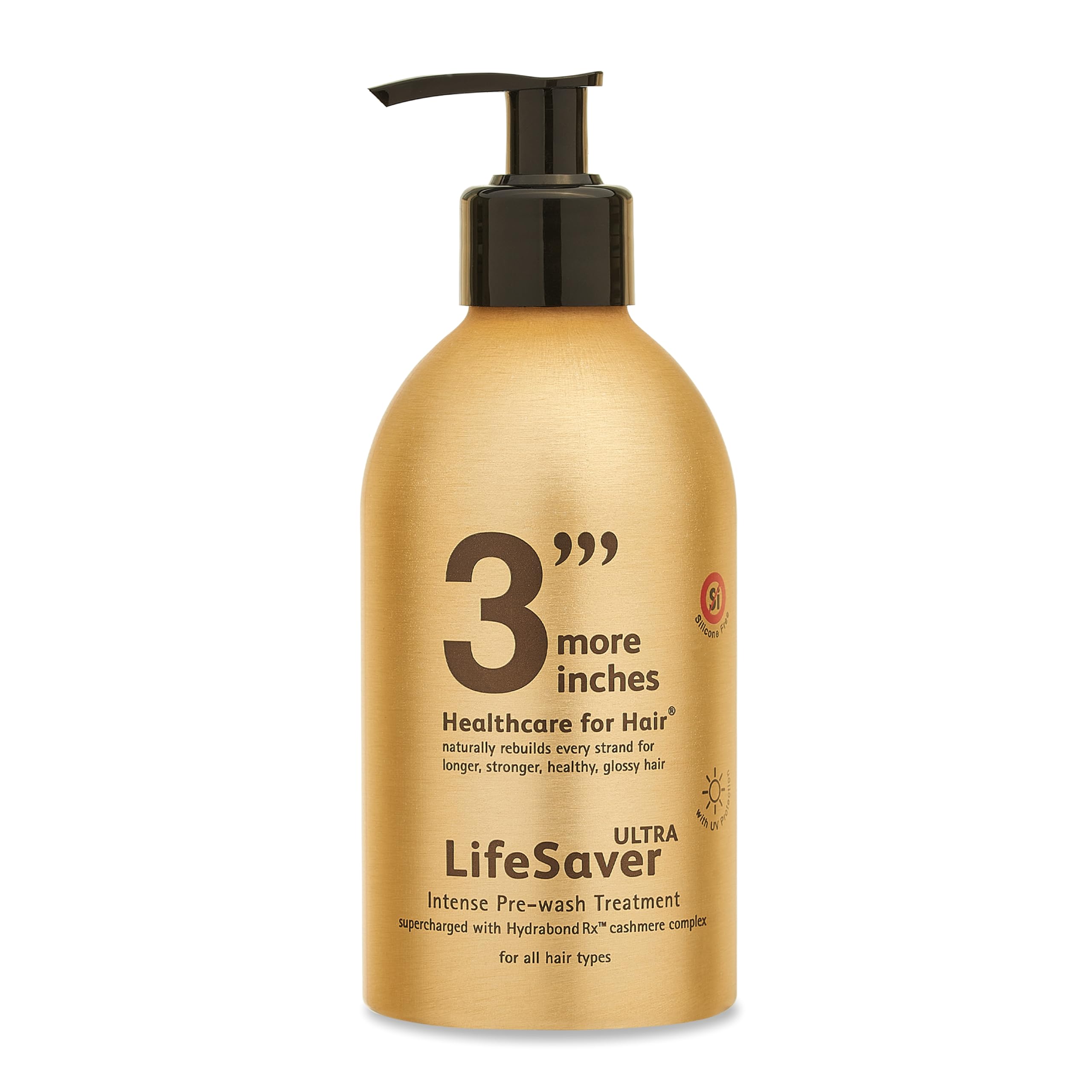 3'''More Inches LifeSaver Ultra Intense Pre-wash Treatment 325ml - Hair Repair for Split Ends, Broken Bonds, Damaged & Dry Hair - Sulphate Free, No Added Fragrance - Hair Care by Michael Van Clarke