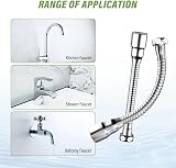 PRETTI Faucet Extender 14cm 360 Rotation Kitchen Tap Extension Stainless Steel view 5