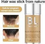 HQDA Hair Wax Stick & Pink Brush Set 75g Anti-Frizz Edge Control view 3