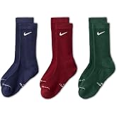 Nike Unisex Adult Everyday Elevated Crew Socks (3-Pack) | Mens and Womens
