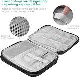 HCFGS Electronics Accessories Organizer Bag 25x18cm Travel Cable Case Black view 2