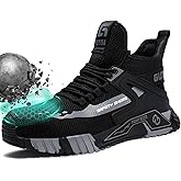 GUYISASH Steel Toe Shoes for Men Work Safety Industrial Protective Men’s Work Shoes for Construction Comfortable Lightweight Warehouse Factory