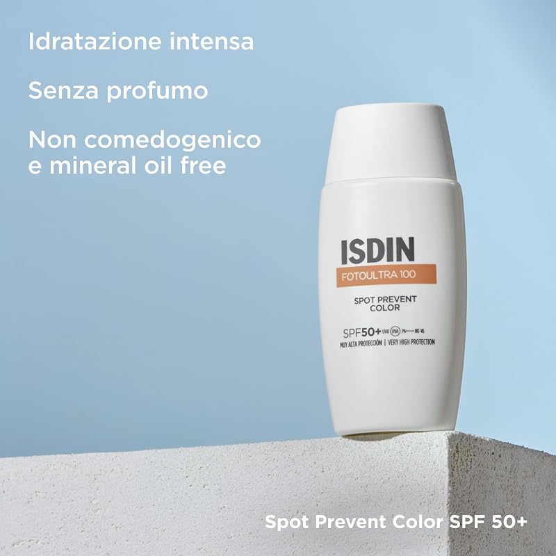 FotoUltra 100 Spot Prevent Color SPF 50+ (50 ml) | Crema Solare Colorata per Aiutare a Prevenire le Macchie sul Viso