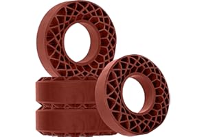 RCHuiWow 1.9 Silicone Rubber Insert Foam Tire Inserts RC 1.9" Wheel Tires Waterproof Inserts for 1/10 RC Crawler TRX4 SCX10 Capra Red cat Gen7 Gen8 RXB10 TF2,4pcs,Brown