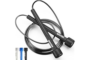 SPORTBIT Adjustable Jump Rope for Fitness and Exercise – Skipping Rope for Cardio, Boxing, and Weight Loss – Speed Rope perfect for Men & Women