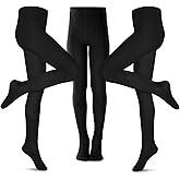 Girls Tights Toddler Cable Knit Cotton Footed Seamless Dance Ballet Baby Girls' Leggings 3/4 Pack