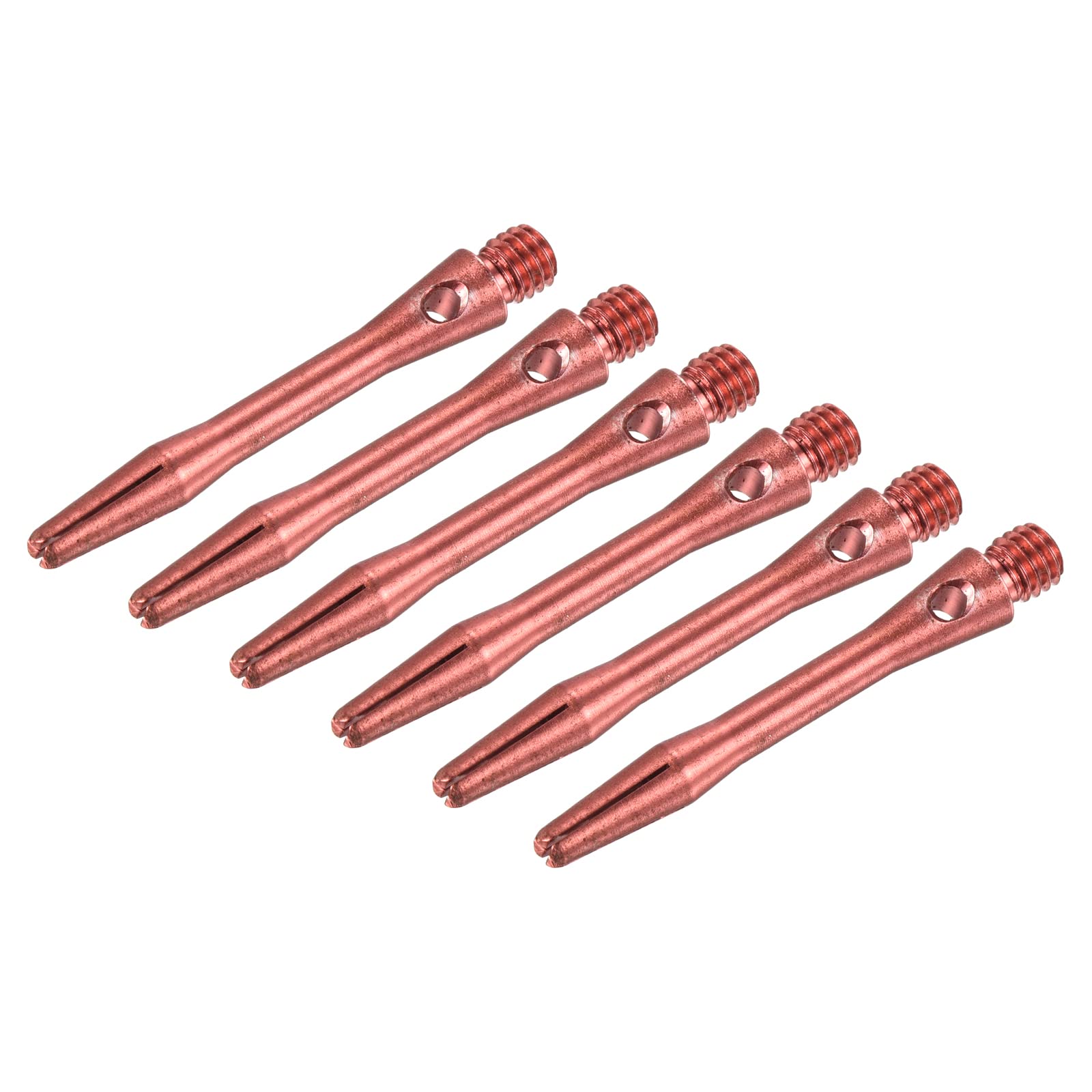 PATIKIL 35mm Aluminum Dart Shafts, Medium 2BA Thread Dart Stems Dart Accessories Throwing Fitting for Steel Tip - 6 Pack (Red)