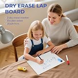 Nicpro Dry Erase Mini Whiteboard A4 Double Sided with 3 Pens view 7