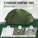 Forceatt 2-3 Person Camping Tent PU3000mm Waterproof Lightweight Portable view 2