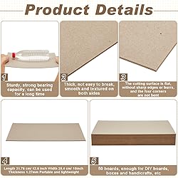 50 Pcs Book Board, Binders Board Chipboard Designer