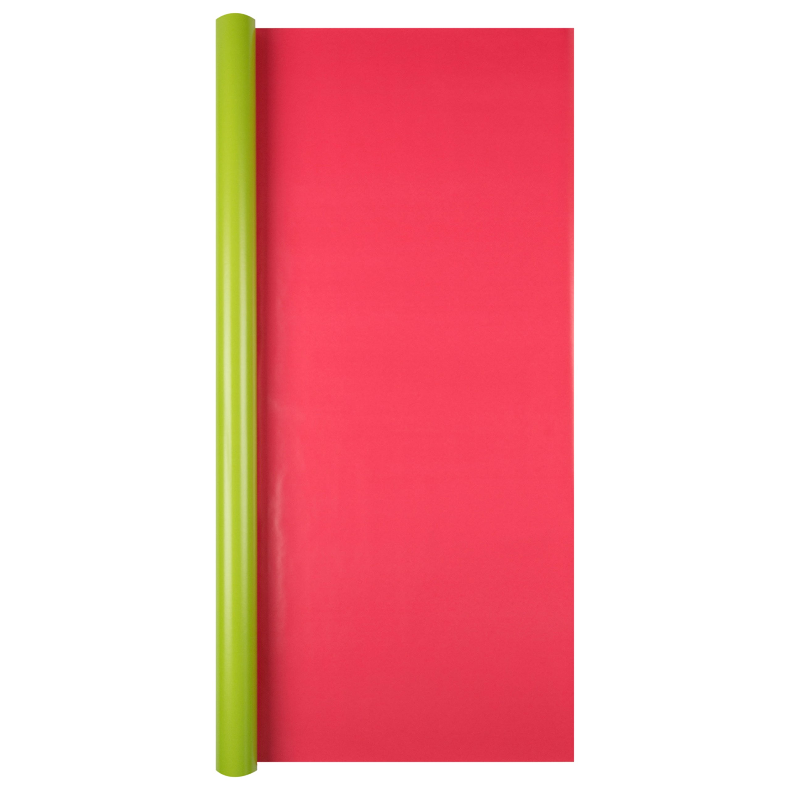 Hallmark Green and Pink Reversible Roll Wrap - 2M, 11514402