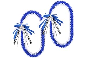 AUECOOME Graduation Leis 2024 Graduation Ribbon Lei graduation necklace Graduation Leis Class of 2024 Graduation gift Braided necklace for men and women party accessories