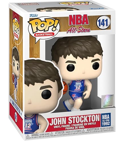 Amazon.com: Funko Pop! NBA: Legends - John Stockton, Blue All Star